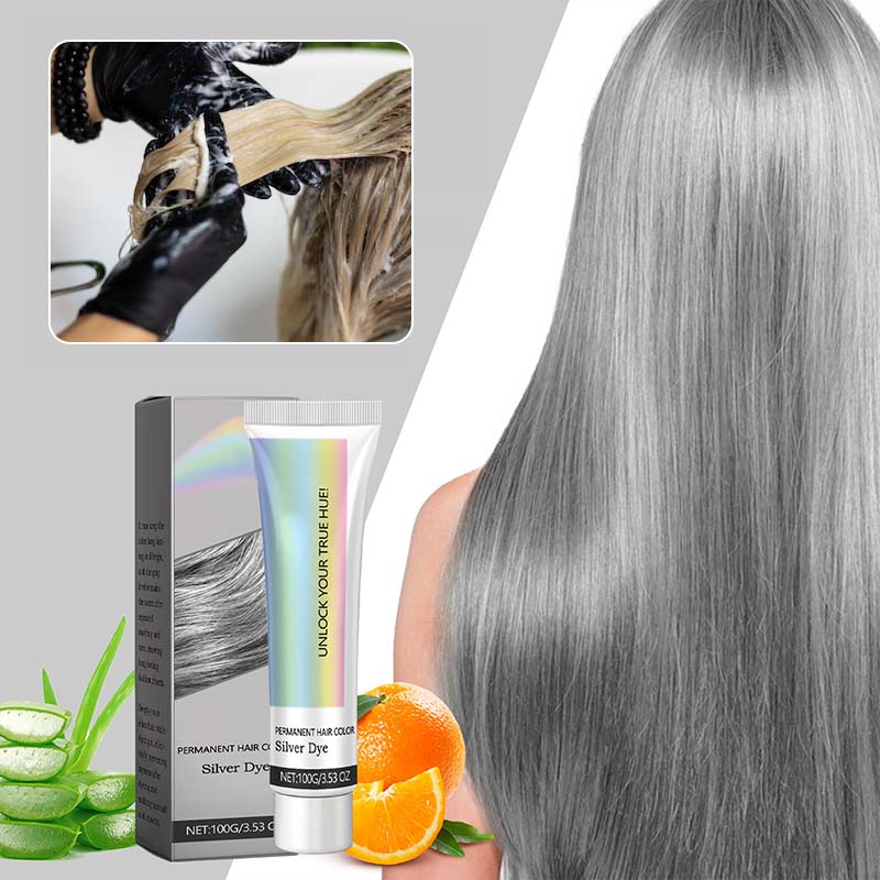 2-in-1 Silver Hair Dye with Natural Essence Extract