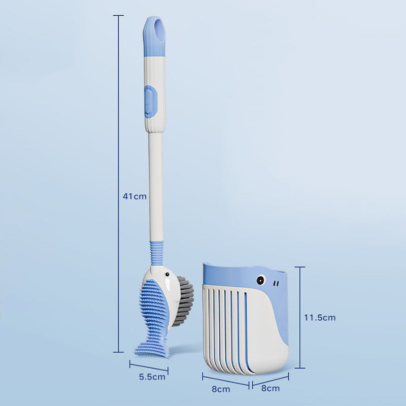 🍃Wall-Mounted Suction Cup Toilet Cleaning Brush Set