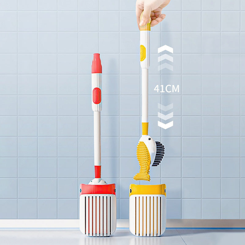 🍃Wall-Mounted Suction Cup Toilet Cleaning Brush Set