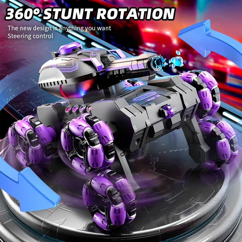💥Remote Control Six-Wheel Tank - Transformable for Battle