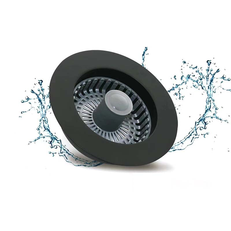 📢📢 50% OFF💧Push-Button Kitchen Sink Drain Stopper with Stainless Steel Body & ABS Food Scrap Filter Basket