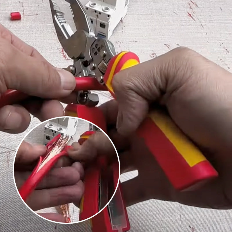✅🧰8-in-1 Multifunctional Wire Stripper with Electricity Measurement