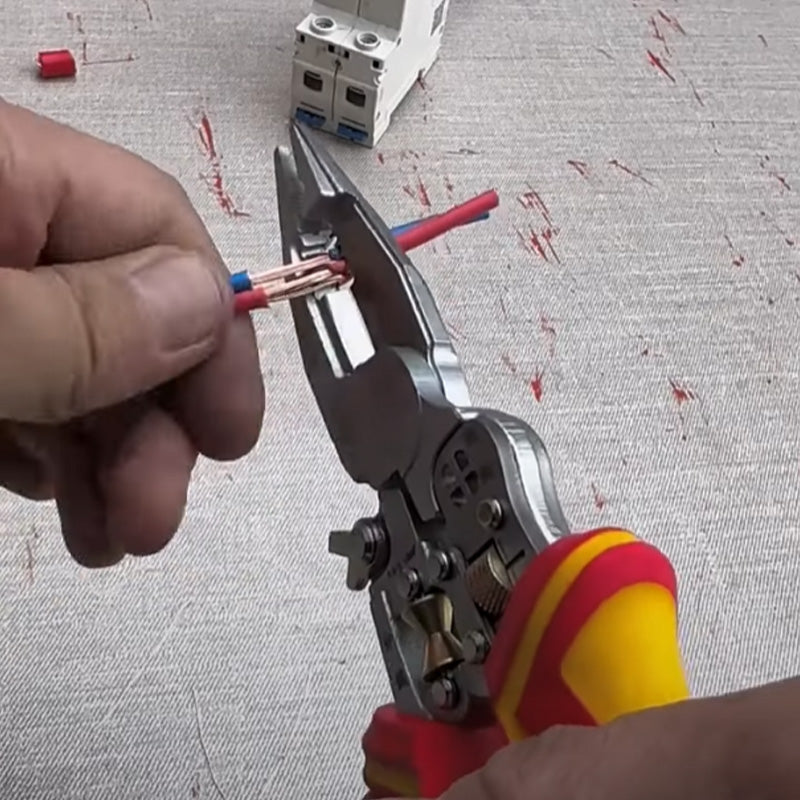 ✅🧰8-in-1 Multifunctional Wire Stripper with Electricity Measurement