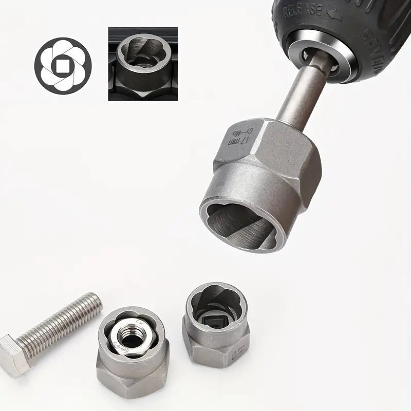 ⚡50% OFF⚡Damaged Screw & Bolt Extractor Set – 14 Pcs, Chrome Moly Steel🔩🛠️
