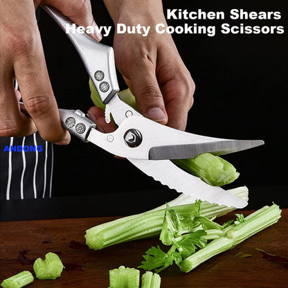 💎 -50% ON POWERFUL BONE SCISSORS! 💎 Multi-Functional Sharp Shear for Kitchen & Outdoor Use ✨