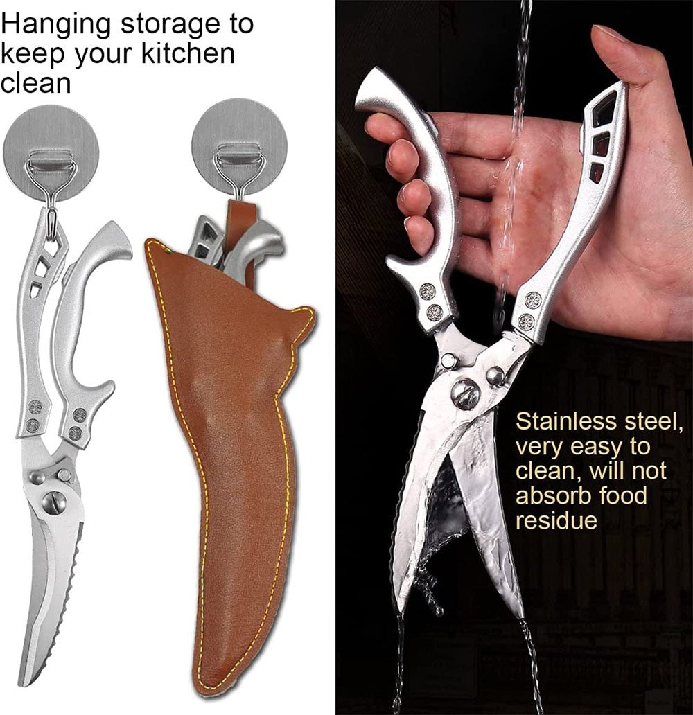 💎 -50% ON POWERFUL BONE SCISSORS! 💎 Multi-Functional Sharp Shear for Kitchen & Outdoor Use ✨