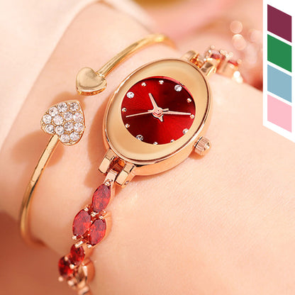 Womne's Colored Zircon Bracelet Watch