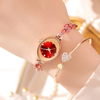 Womne's Colored Zircon Bracelet Watch
