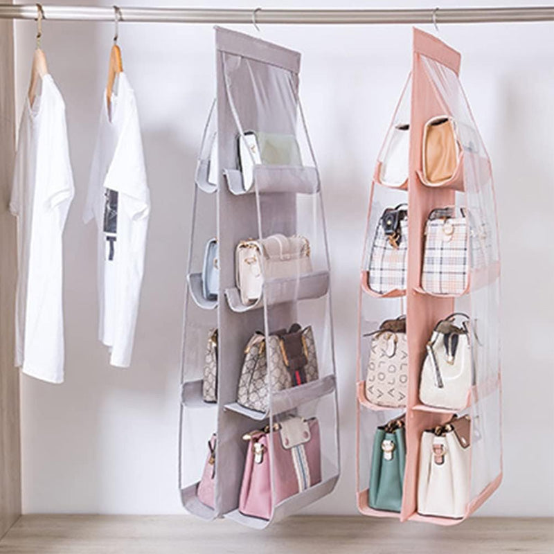 Dustproof, Hanging Handbag Organizer – Foldable and Washable