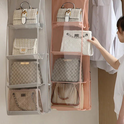 Dustproof, Hanging Handbag Organizer – Foldable and Washable