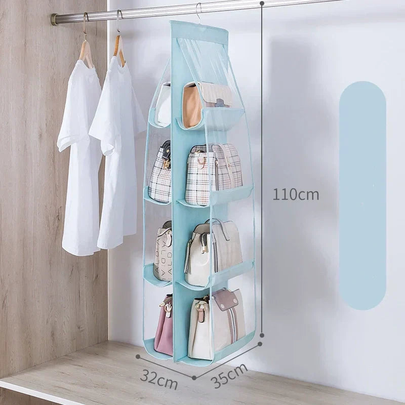Dustproof, Hanging Handbag Organizer – Foldable and Washable