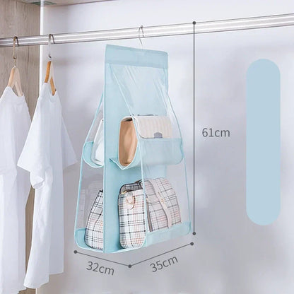 Dustproof, Hanging Handbag Organizer – Foldable and Washable