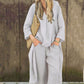 Women's Summer Loose Pocket V-Neck 2-Piece Set（🔥50% OFF）