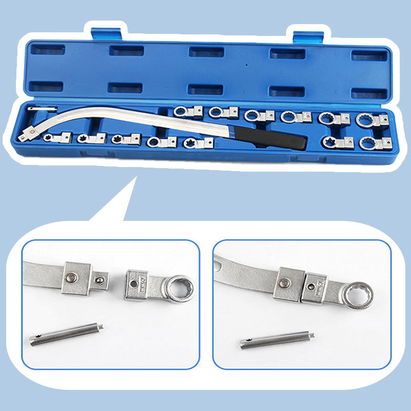 15 Piece Portable Replaceable Head Belt Wrenches Set 🔥50% Off  & ✈️Free Shipping✈️