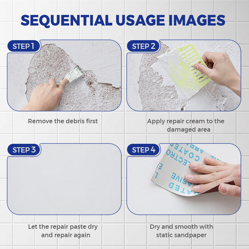 Waterproof & Mildew-Resistant Wall Repair Paste