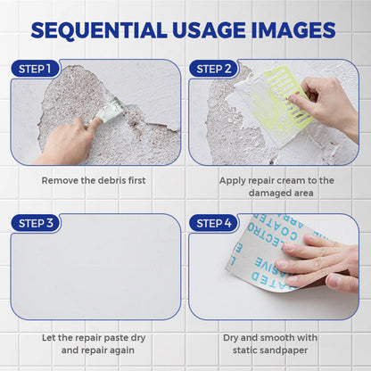 Waterproof & Mildew-Resistant Wall Repair Paste