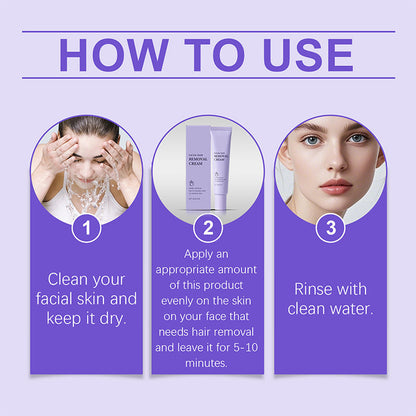🔥Buy 2 Get 1 Free🔥Gentle and Painless Facial Hair Removal Cream