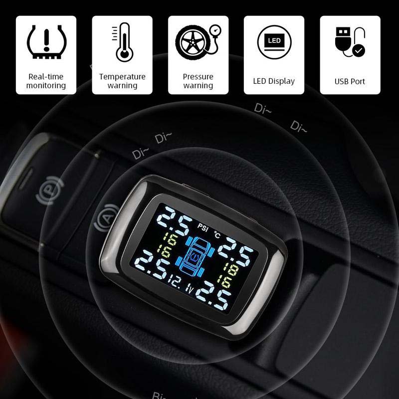 🚗Wireless Tire Pressure Monitoring System (TPMS) for Automobiles