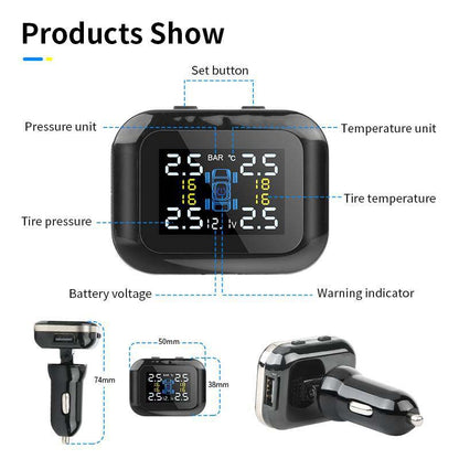 🚗Wireless Tire Pressure Monitoring System (TPMS) for Automobiles
