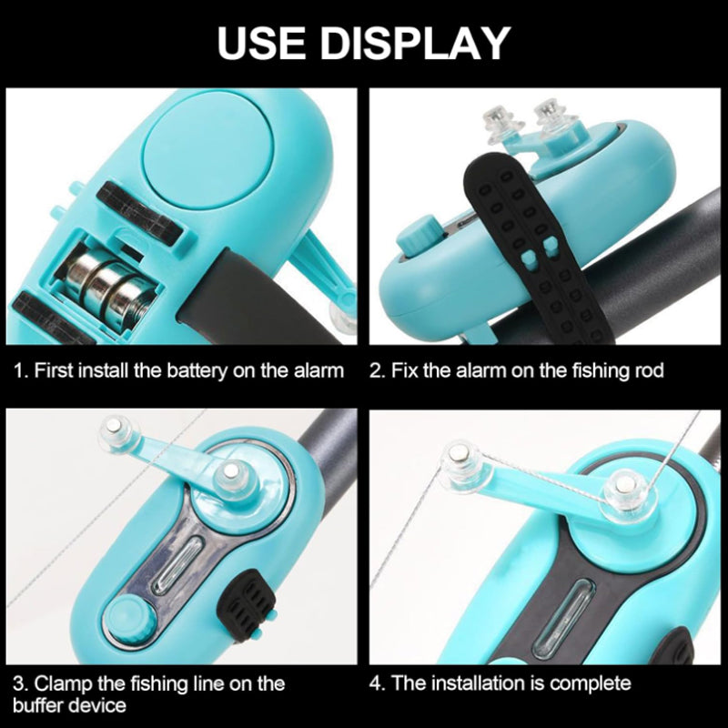Fishing Bite Alarm with Sound & LED Indicator