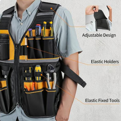 Adjustable Lightweight Construction Work Tool Vest