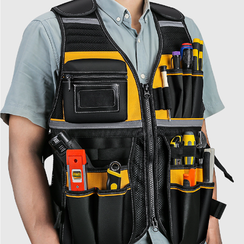 Adjustable Lightweight Construction Work Tool Vest
