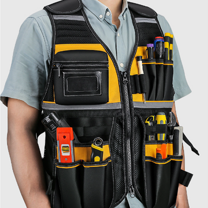 Adjustable Lightweight Construction Work Tool Vest