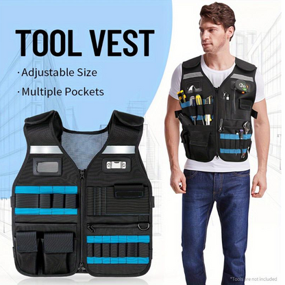 Adjustable Lightweight Construction Work Tool Vest