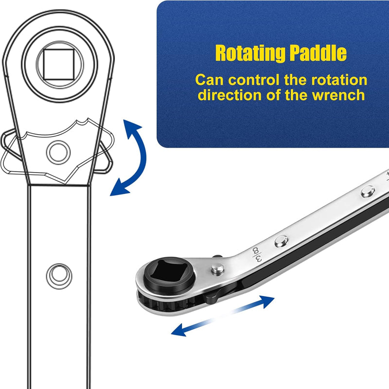 AC Wrench 2-Piece Kit with Hex Bits