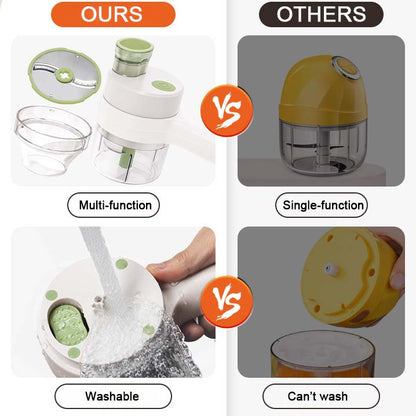 🥔 Limited Time Half Price - Multifunctional Handheld Electric Vegetable Cutter Set