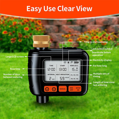 🌊Watering Gods🌊Large LCD Display Water Timer for Garden House