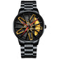 ⏳Time-limited Special⌛Men's 3D Rotating Skeleton Car Wheel Wrist Watch