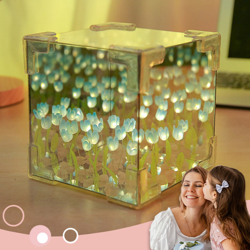 🎅Christmas Specials 50% OFF🎁🎄Magic Cube DIY Tulip Mirror Light