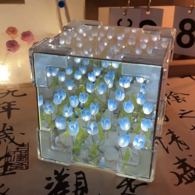 🎅Christmas Specials 50% OFF🎁🎄Magic Cube DIY Tulip Mirror Light