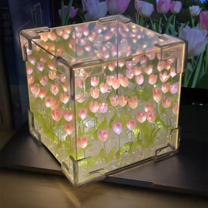 🎅Christmas Specials 50% OFF🎁🎄Magic Cube DIY Tulip Mirror Light