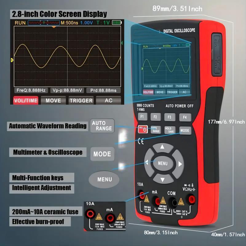 ✨✨✨Rechargeable Multifunctional Handheld Oscilloscope
