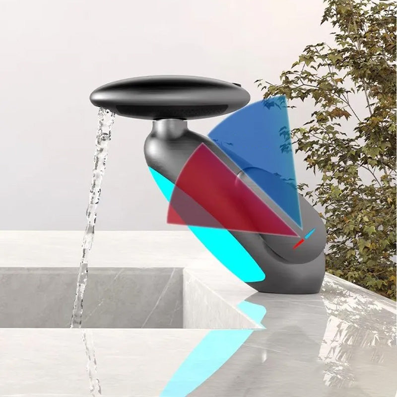 🌊360° Rotating Pull-Out Washbasin Faucet With 4 Water Flow Modes & LED Light