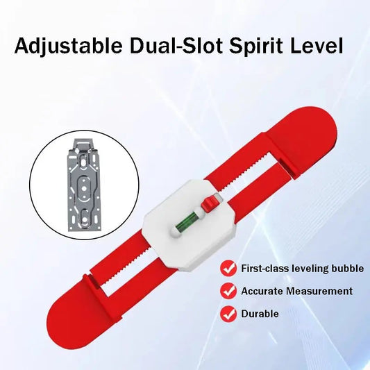 🔥HOT SALE🔥Adjustable Dual-Slot Spirit Level for AC Mounting Brackets（50% OFF）