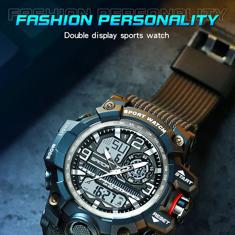 💦100m Waterproof⌚Men's Fashion Multifunctional Waterproof Luminous Watch
