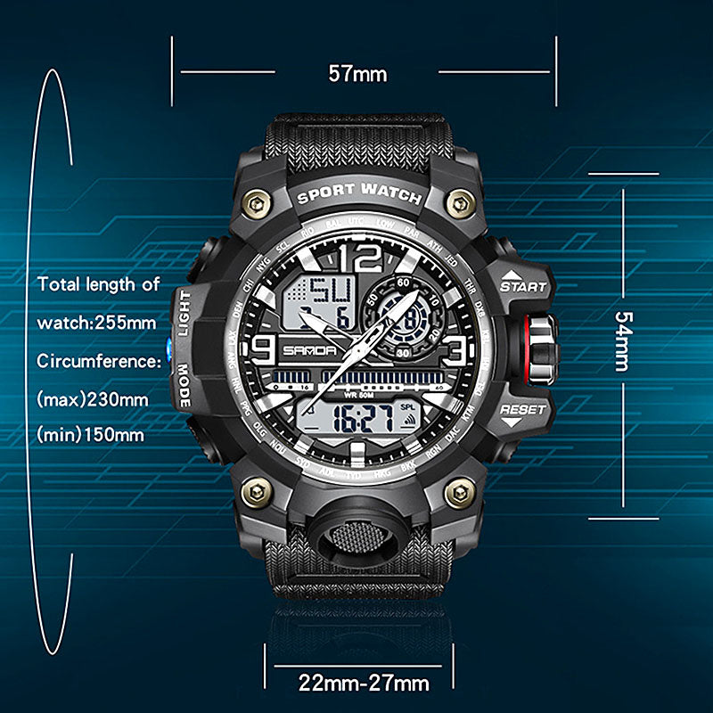 💦100m Waterproof⌚Men's Fashion Multifunctional Waterproof Luminous Watch