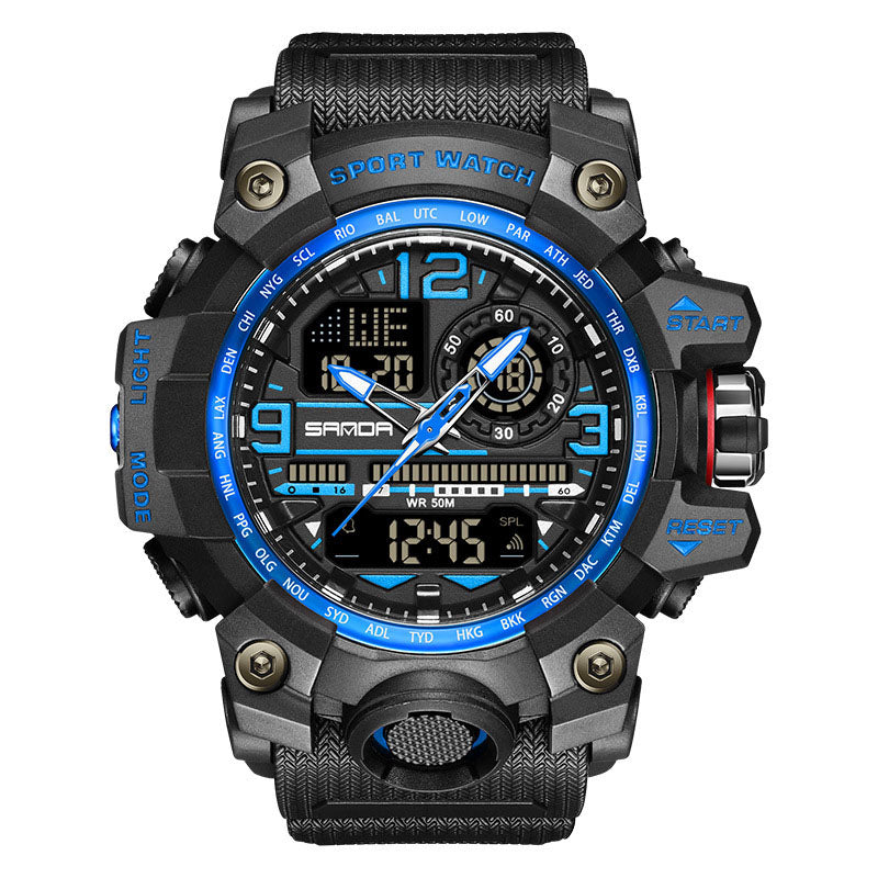 💦100m Waterproof⌚Men's Fashion Multifunctional Waterproof Luminous Watch