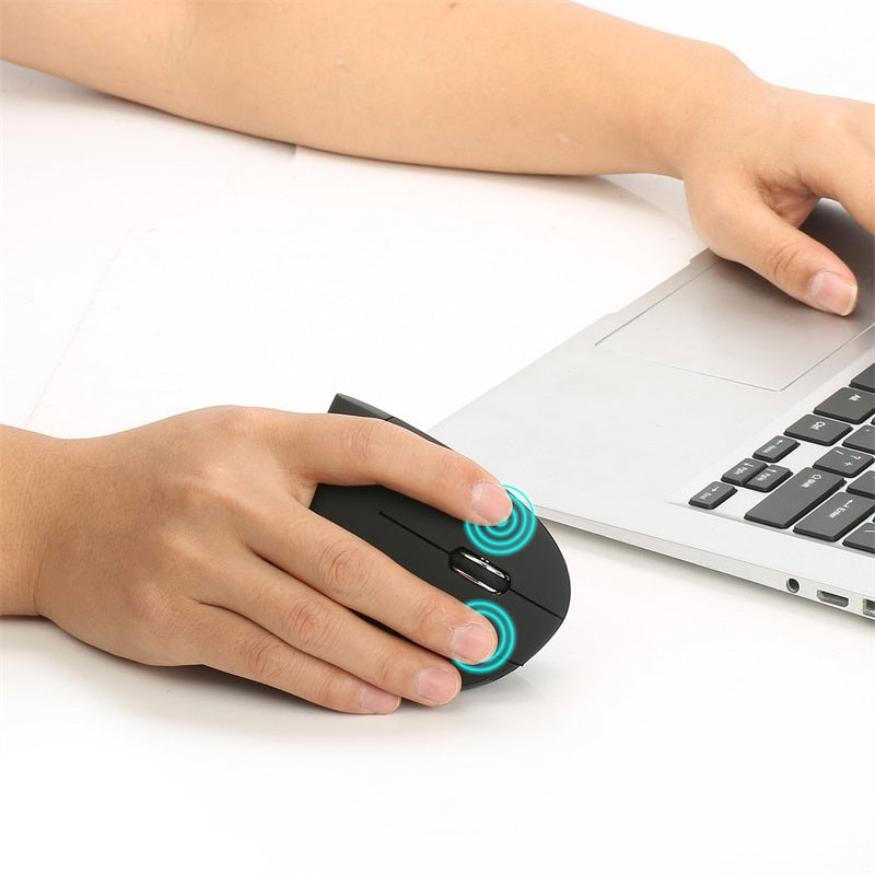 🖱️✨Wireless USB Rechargeable Ergonomic Vertical Optical Mouse