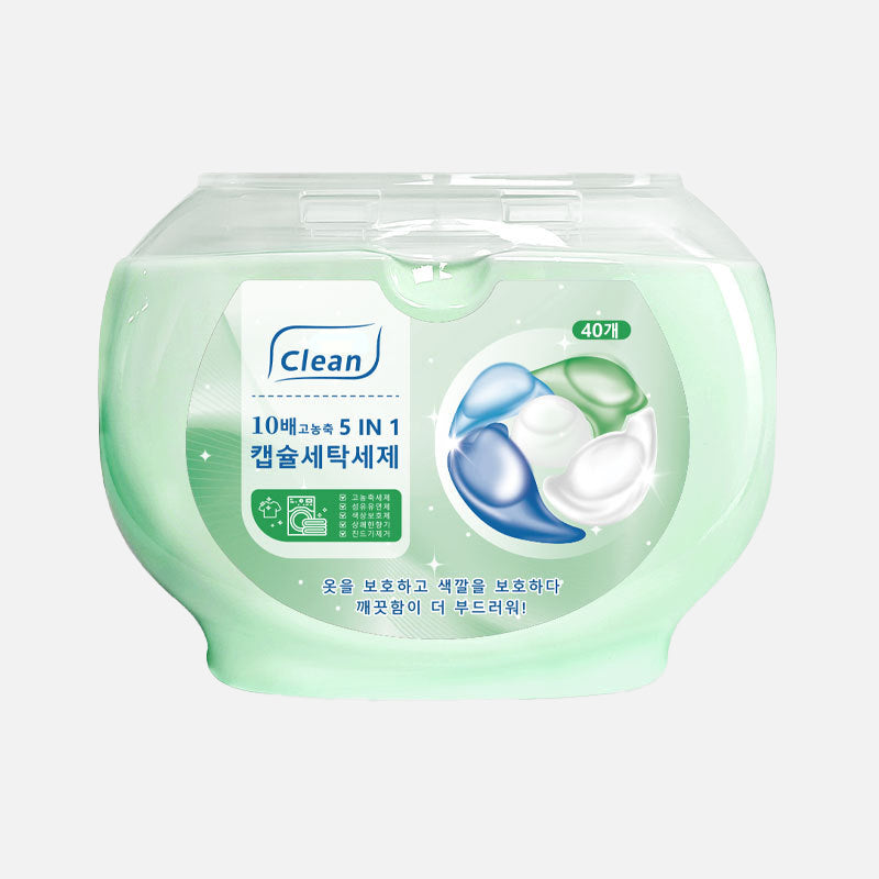 🌊5-in-1 Laundry Detergent Pacs - 40 Counts