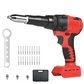 🔥HOT SALE🔥Portable Handheld 21V Brushless Rivet Machine with Aluminum Rivets & Storage Box