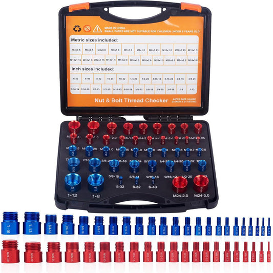 🔩🔥Nut & Bolt Thread Checker Kit for Inspection of Fixed Bolts or Threaded Holes
