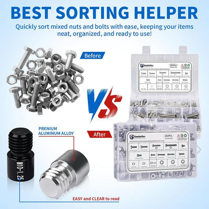 🔩🔥Nut & Bolt Thread Checker Kit for Inspection of Fixed Bolts or Threaded Holes