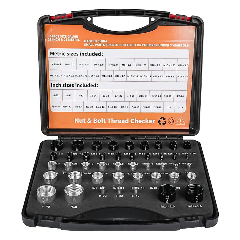 🔩🔥Nut & Bolt Thread Checker Kit for Inspection of Fixed Bolts or Threaded Holes