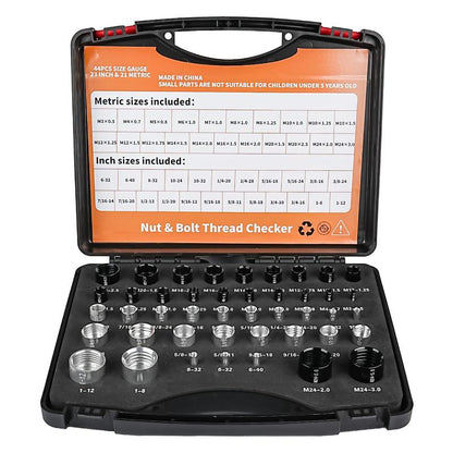 🔩🔥Nut & Bolt Thread Checker Kit for Inspection of Fixed Bolts or Threaded Holes
