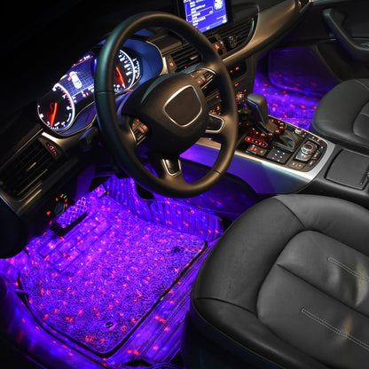 🚗Car Interior USB Star Light 4 PCS(7 Color Voice Control with Remote Control)