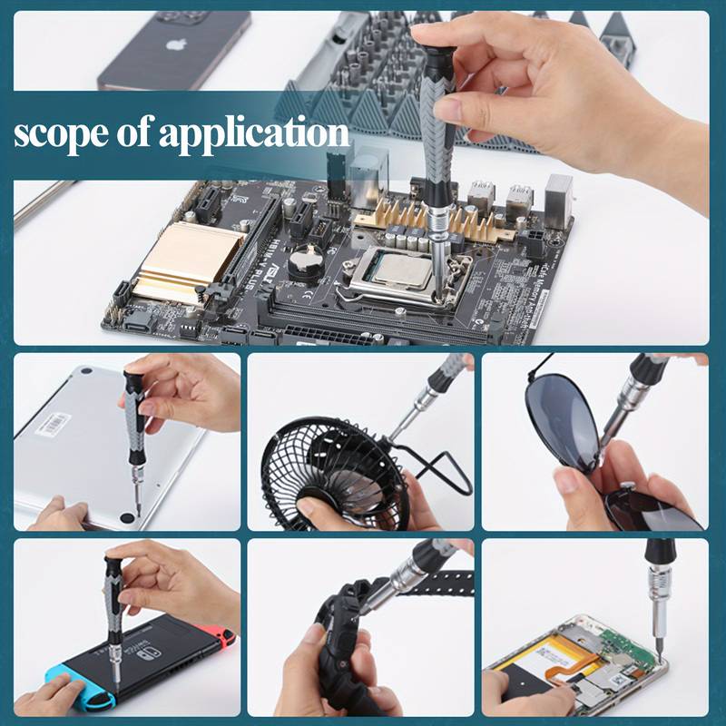 ⏳Limited time 50% off⏳128-in-1 Precision Screwdriver Set Disassembly And Repair Tool Multi-function Manual Screwdriver Book Set